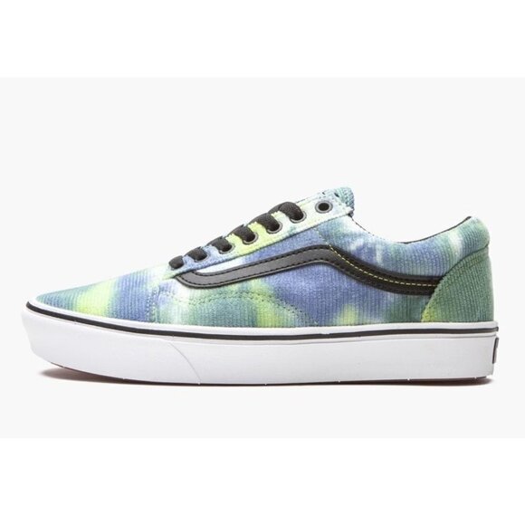 Vans Comfycush Old Skool Blotched Sneakers BLOTCHED MULTI/ BLACK- Unisex -Size 6 - Picture 1 of 6